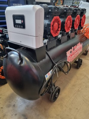 COMPRESSEUR 200 L A MOTEURS ELECTRIQUES SILENCIEUX KM-1928