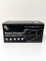 Déstockage Masques Chirurgicaux Type IIR Noirs – Boîte de 50 – CE EN14683