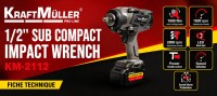 CLE A CHOC 1/2" SUB COMPACT 20V – 1000 NM KM-2112