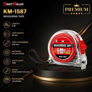 METRE RUBAN 5M / 16FT – PREMIUM KM-1587
