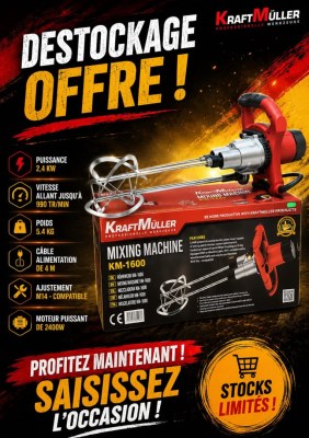 MELANGEUR PEINTURE ENDUIT CIMENT KM-1600