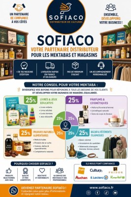 Sofiaco distributeur de livres bazar orientale parfums produits cosmétiques