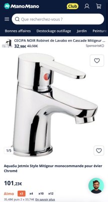 Déstockage – Mitigeur de Lavabo JETMIX STYLE Chrome – GERMAN