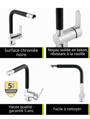 DÉSTOCKAGE – Mitigeur Cuisine AQUASU®️ SANMIX STYLE-NN795968 GERMANY