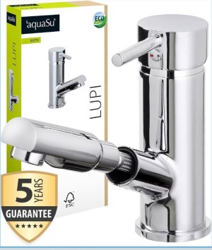 DÉSTOCKAGE –Robinet de lavabo avec douchette aquaSu® chromé NN799126