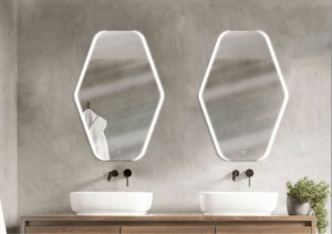 DESTOCKAGE – MIROIRS LED MPGlass RENZO 2 TRAPÈZE salle de bain