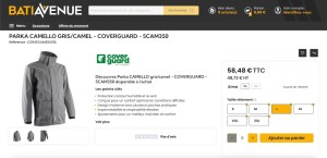 DÉSTOCKAGE —Parka CAMELLO - COVERGUARD - 5CAM350