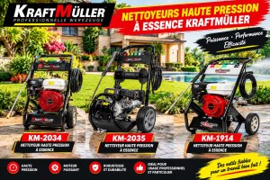 NETTOYEURS HAUTE PRESSION À ESSENCE KRAFTMULLER KM-1914/ KM-2034/ KM-2035