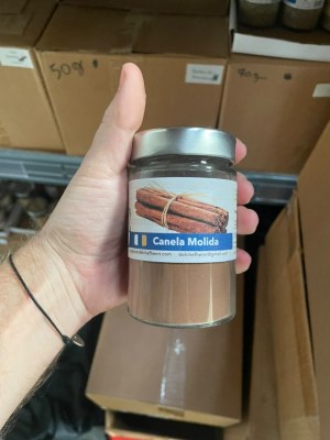 Cannelle moulue 95 g en pot verre – 85 pots – fin de stock épicerie fine