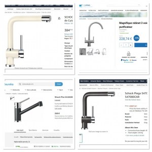 DESTOCKAGE EXCLUSIF  Lots de robinet de cuisine SCHOCK