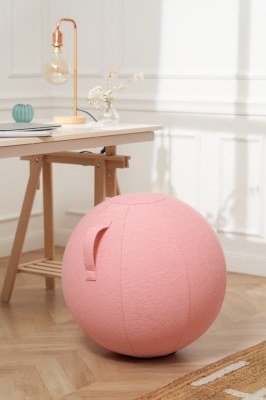 LOT DE SIEGE BALLON ERGONOMIQUE ROSE POUR LE BUREAU