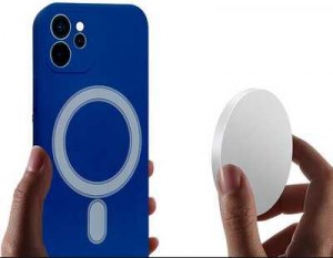 Pour iPhone 12 coque silicone liquide avec magsafe en gros