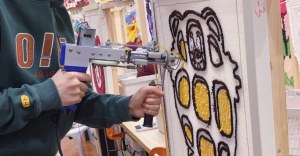 Personnalisation de Miroir tufté a la main