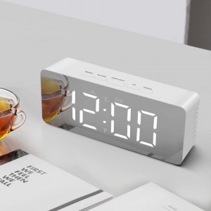 ÉLECTRONIQUE HORLOGE D'ALARME MIROIR LED AC088