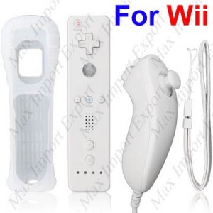Manette wii Remote sans fil + Nunchuck + dragon + étui