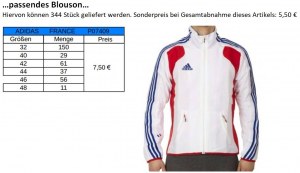 Stocklot - adidas "FRANCE" Jackets - Équipe Tricolore