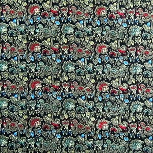 Tissu de brocart au broderie fine - Vente tissus en gros ou moyen quantité (G125)