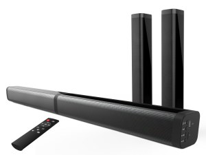 Barre de Son Bluetooth 5.0 - 40 W RMS - Home Cinéma 2.0, HDMI ARC, MicroSD, USB et AUX...