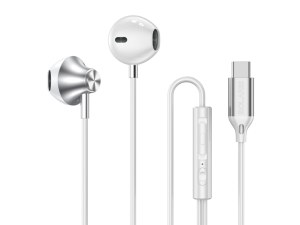 Écouteurs Intra-Auriculaires USB-C - Son Qualité Studio et Télécommande - Câble 120 cm