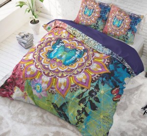 "Zack" Set 2/3 pcs Parure de Lit 100% Coton Housse de Couette+Taie d'Oreiller 140-200...