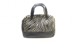 Sac à mains, sac à portée mains, en cuir veritable, made in Italy Ref: GCM 0072/ zebra