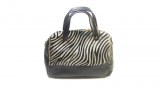 Sac à mains, sac à portée mains, en cuir veritable, made in Italy Ref: GCM 0072/ zebra