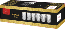 6pcs Verres modèle 320ml