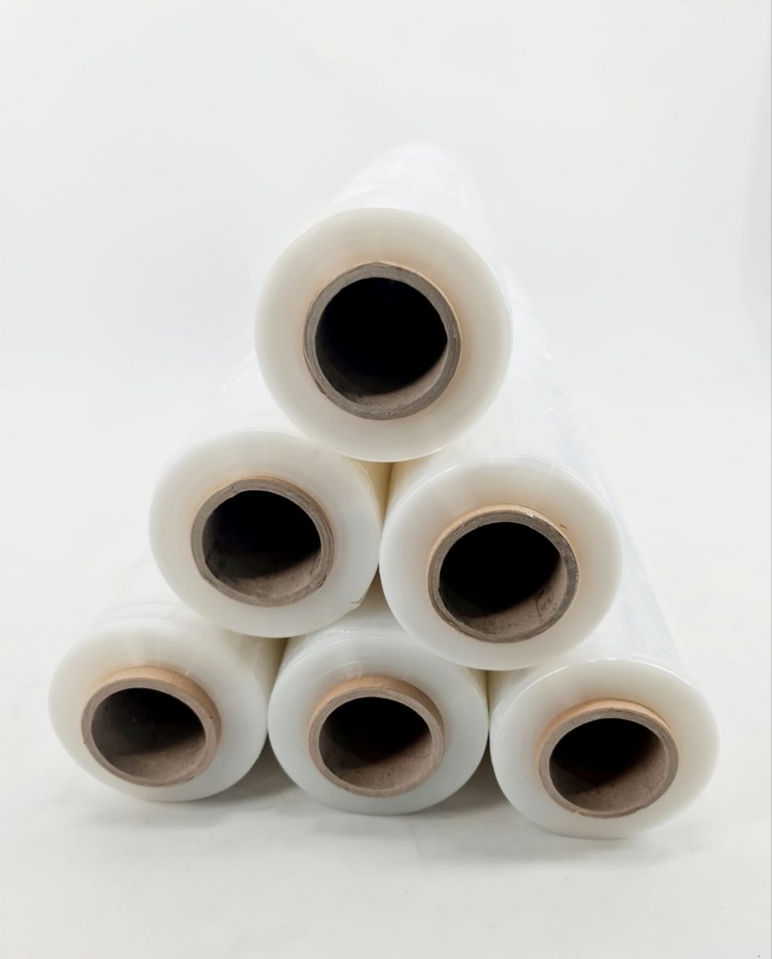 Lot De 10 Rouleaux De Film étirable Miniature - 10 Cm De Large, 23 Microns, 150 M - Parfait Pour Emballer, Déménager, Ranger